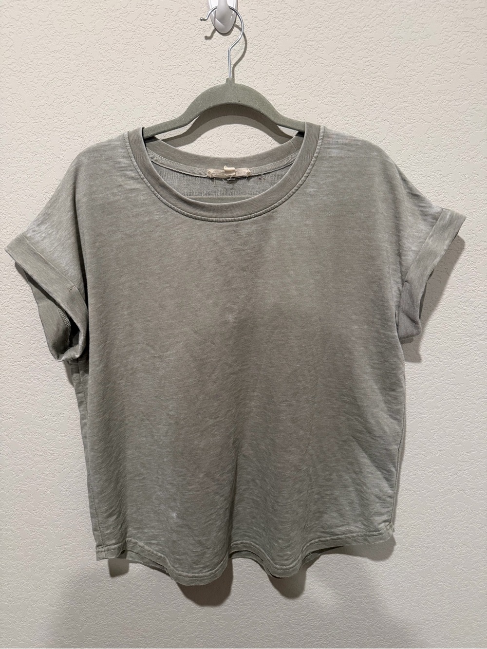 Jane and Delancey Short Sleeve Crewneck Tee in Sage